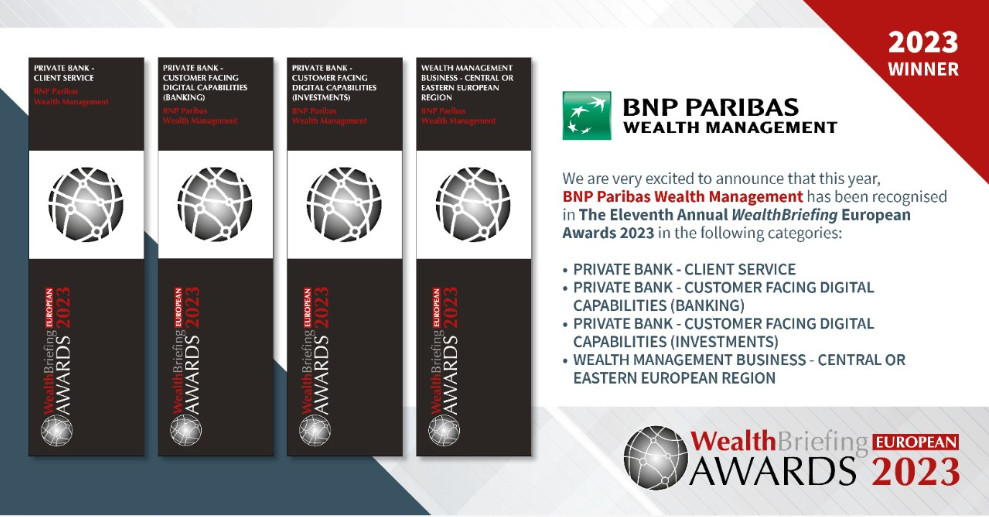BNP Paribas Wealth Management joins Global Elite with 2023 Wealthbriefing European Award!